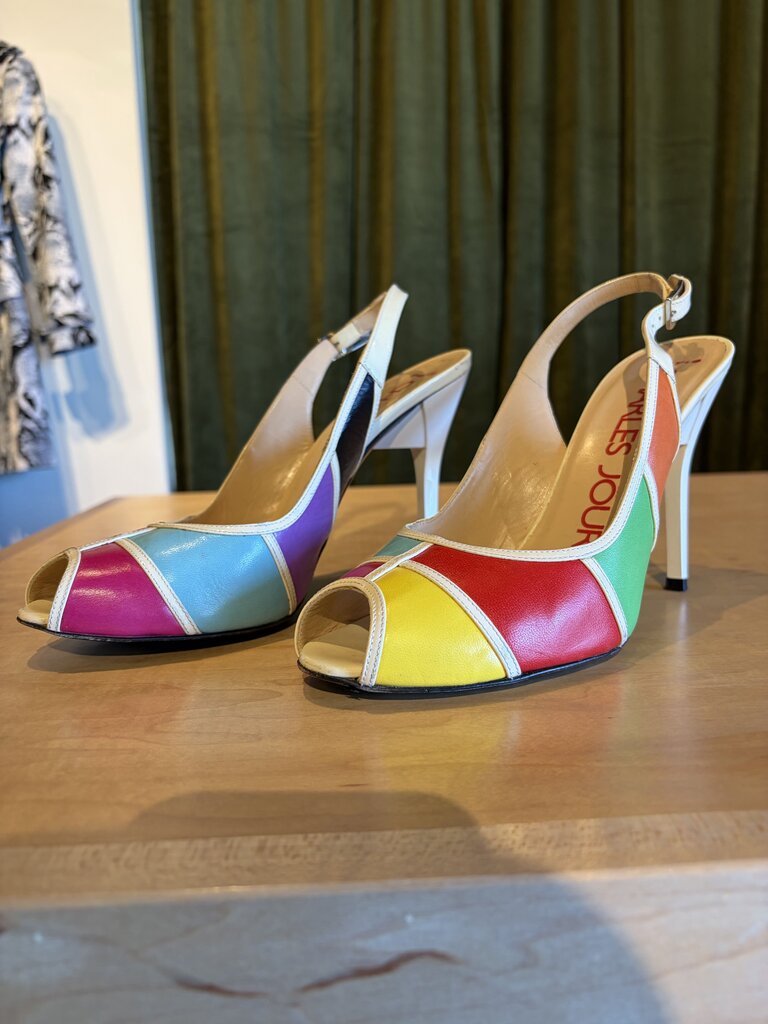 Colorblock Peep Toe