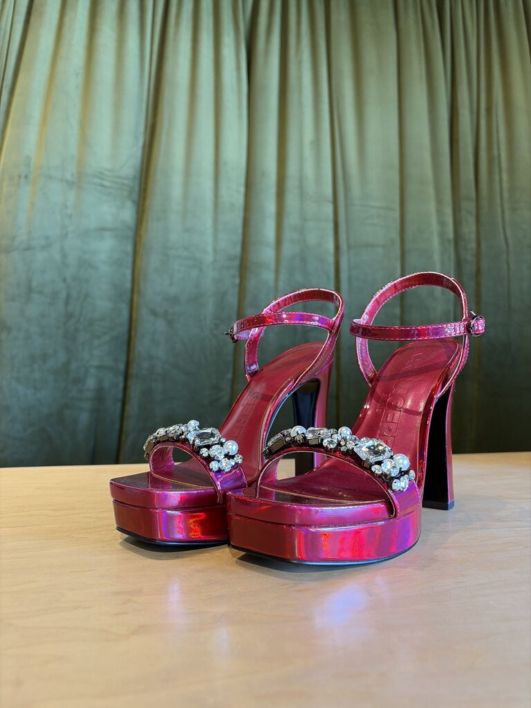 Pink Gemstone Heels