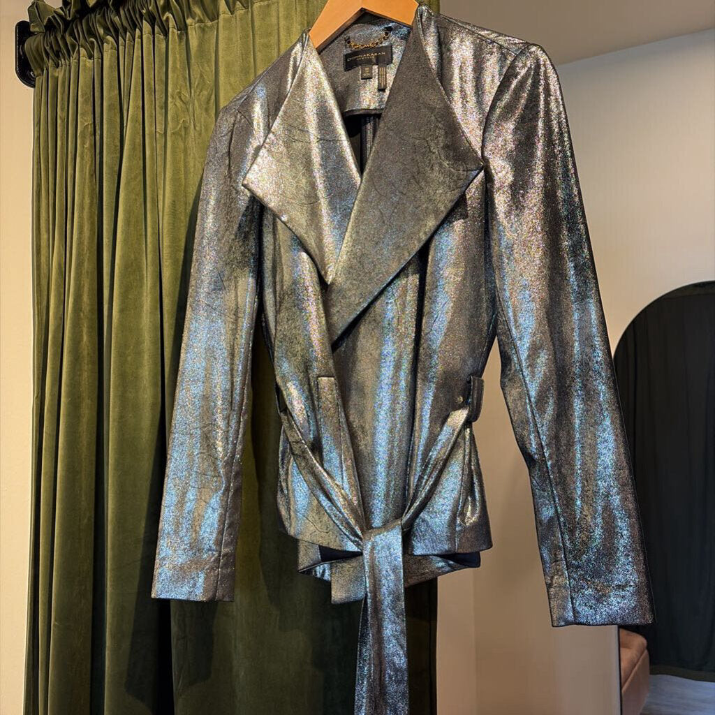 Metallic Belted