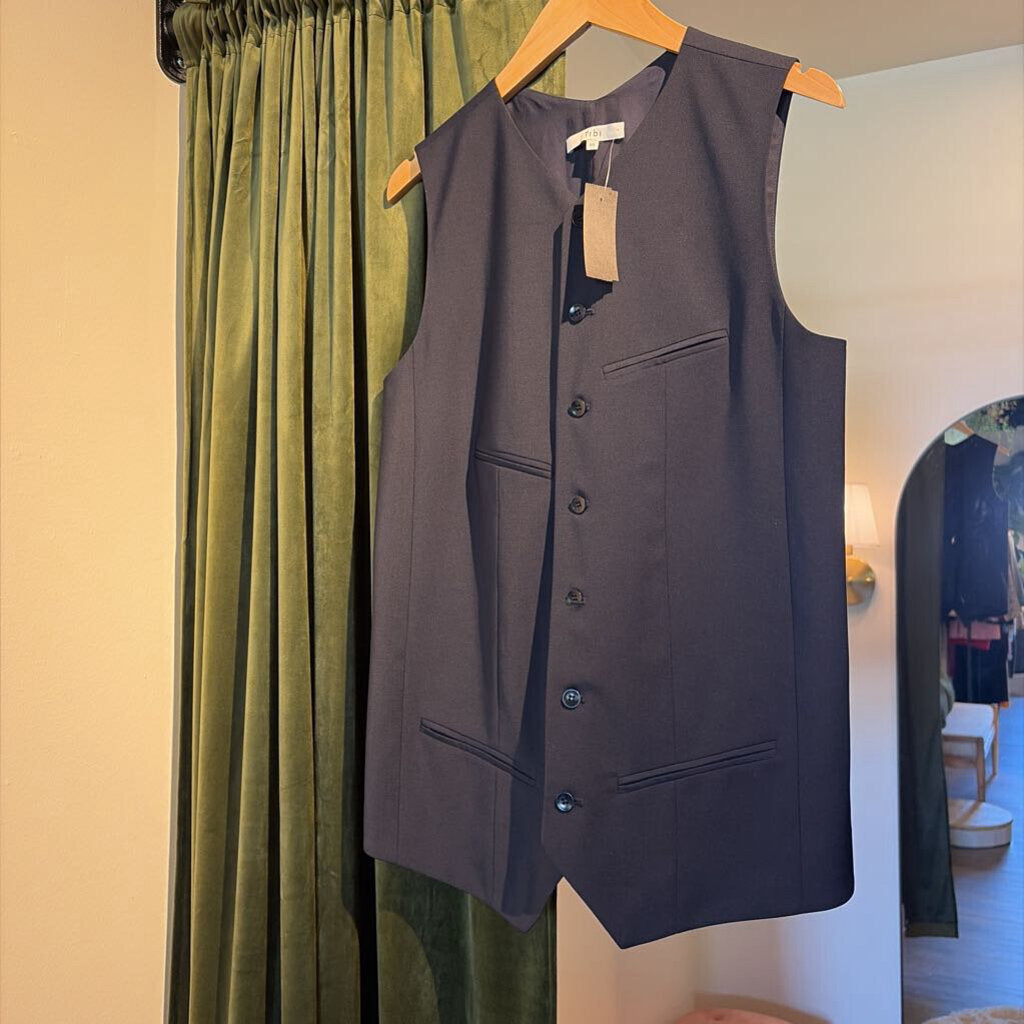 TIBI BUTTON UP VEST